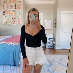 Aritzia Long Sleeve Ballerina Top